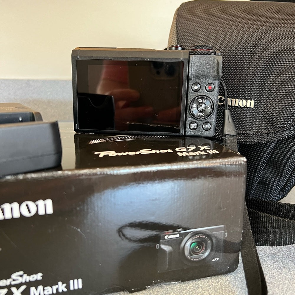 Canon PowerShot G7X Mark III Digital Camera 4K 20MP WiFi Vlog Camera – Like New