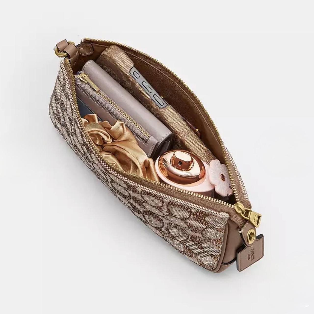 Coach Plaza Shoulder Bag – Crystal Signature Jacquard | Style CFG63