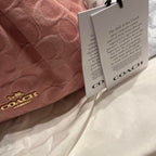 Coach Faye Shoulder Bag | Signature Denim | Light Pink NWT