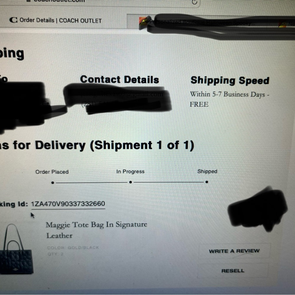Coach Maggie Large Tote Bag – Blocked Signature Leather in Black | Style CY672
