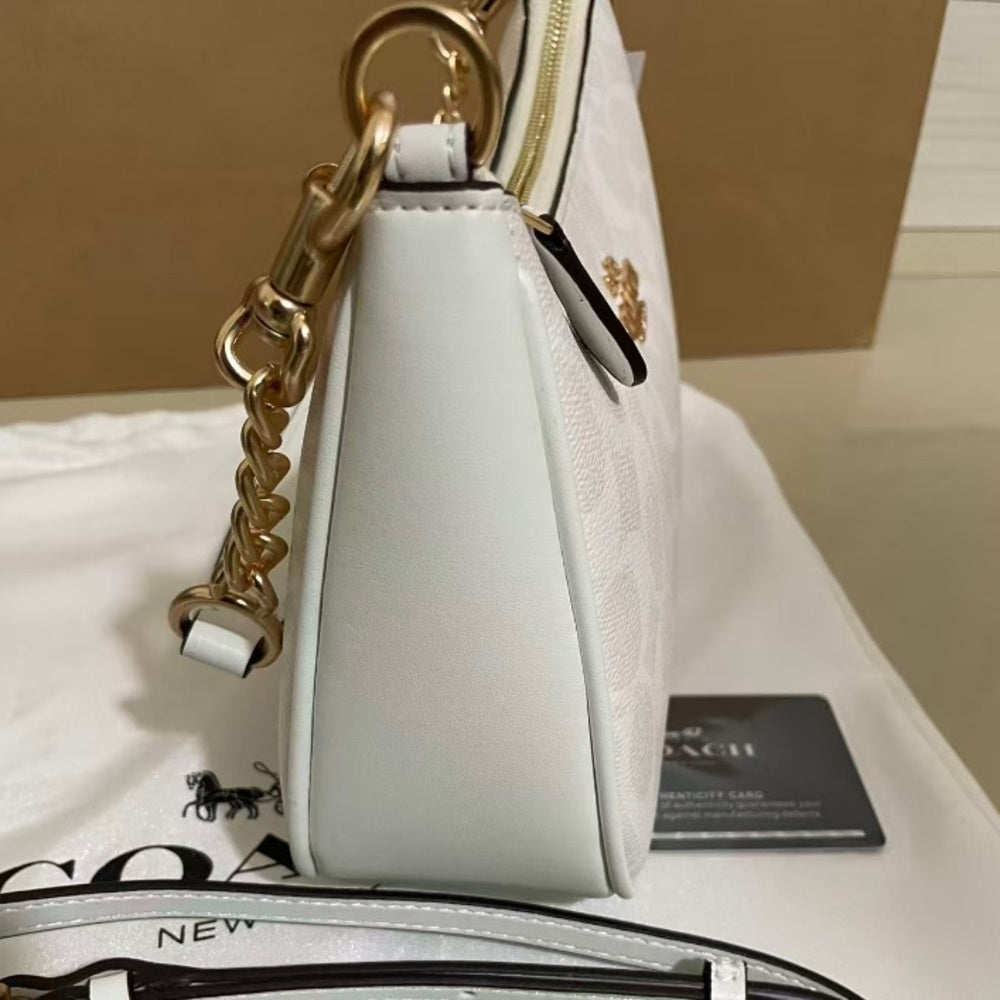 Coach Teri Shoulder Bag with gold chain strap