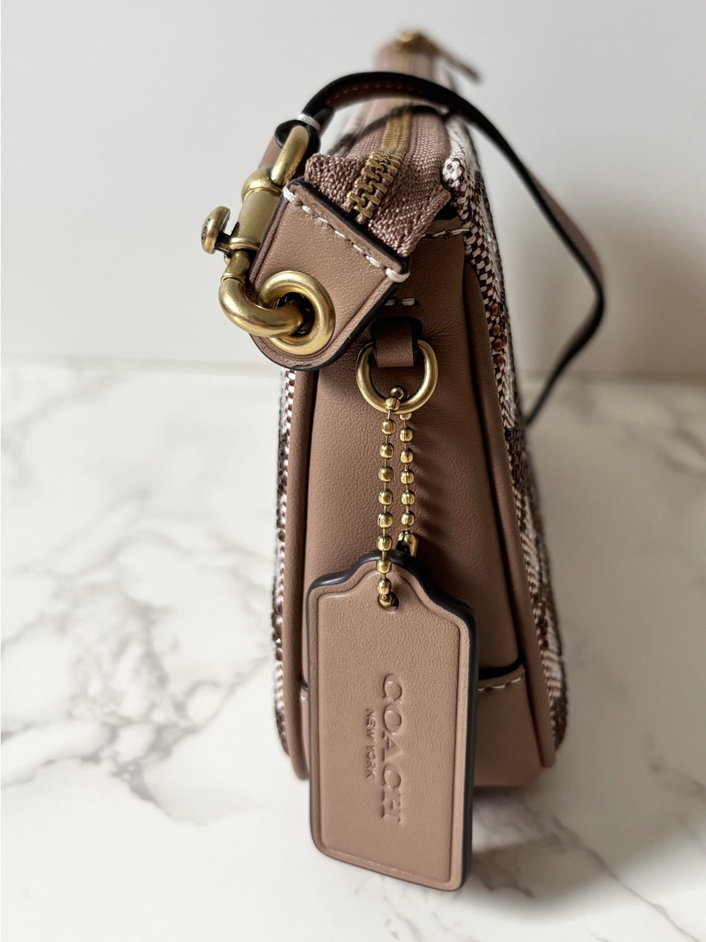Coach Plaza Shoulder Bag – Crystal Signature Jacquard | Style CFG63