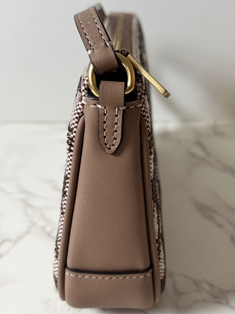 Coach Plaza Shoulder Bag – Crystal Signature Jacquard | Style CFG63