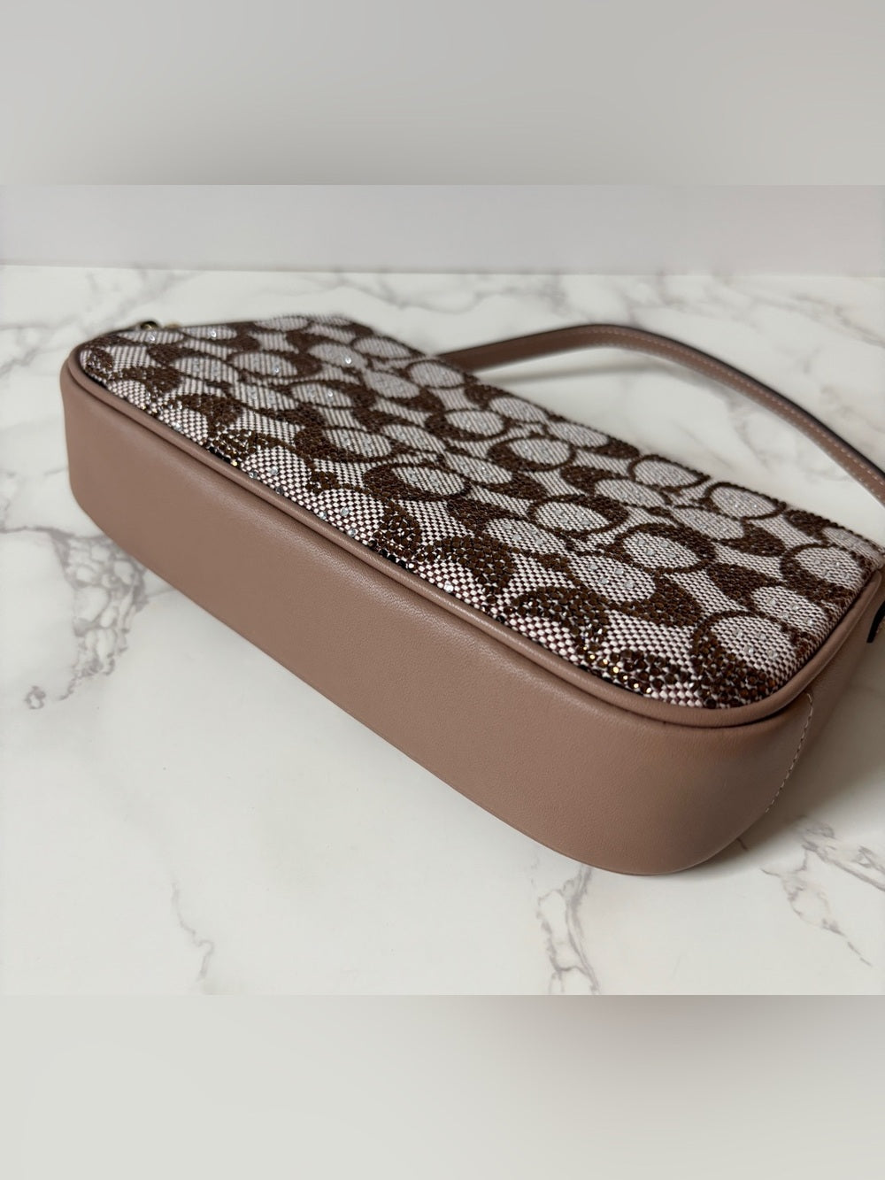 Coach Plaza Shoulder Bag – Crystal Signature Jacquard | Style CFG63