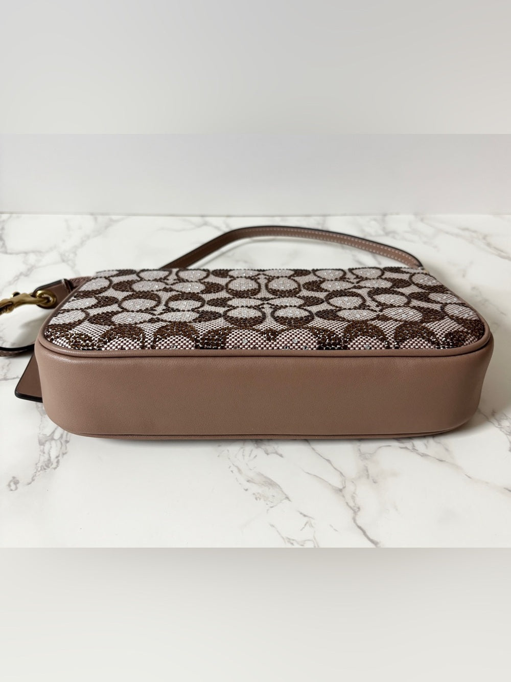 Coach Plaza Shoulder Bag – Crystal Signature Jacquard | Style CFG63