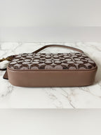 Coach Plaza Shoulder Bag – Crystal Signature Jacquard | Style CFG63