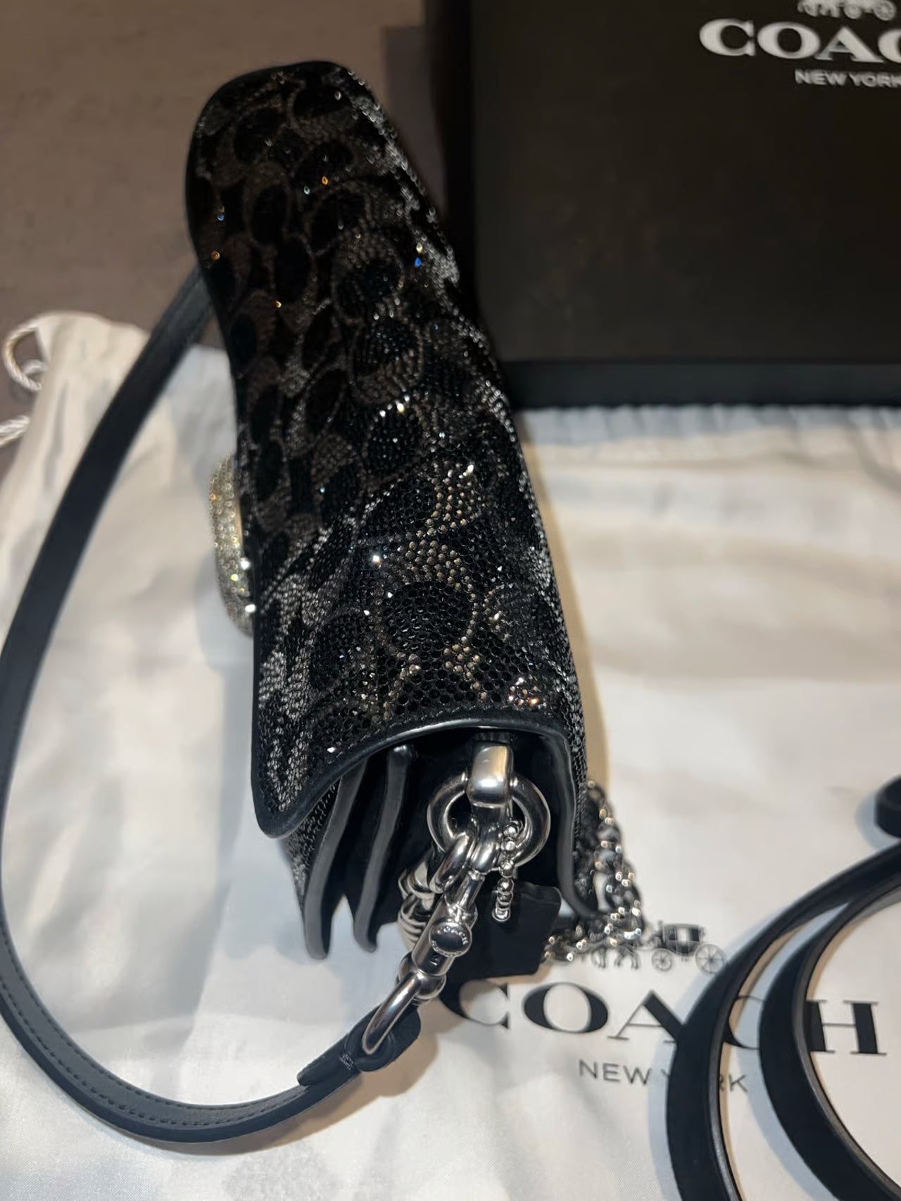 Coach Signature Crystal Soft Tabby 26