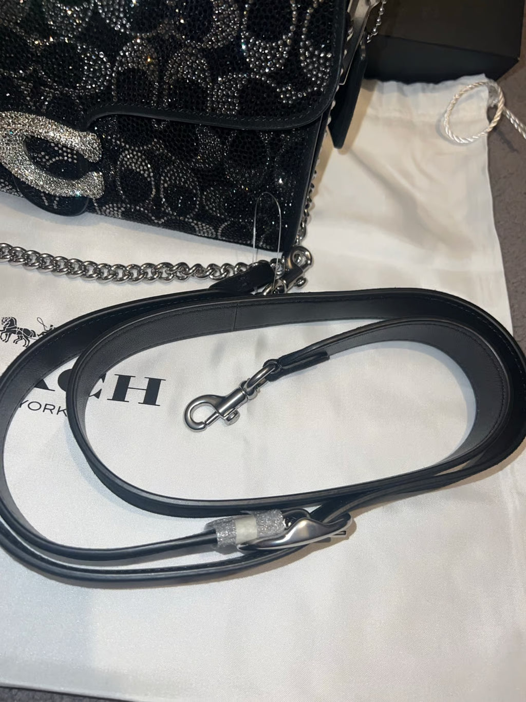 Coach Signature Crystal Soft Tabby 26