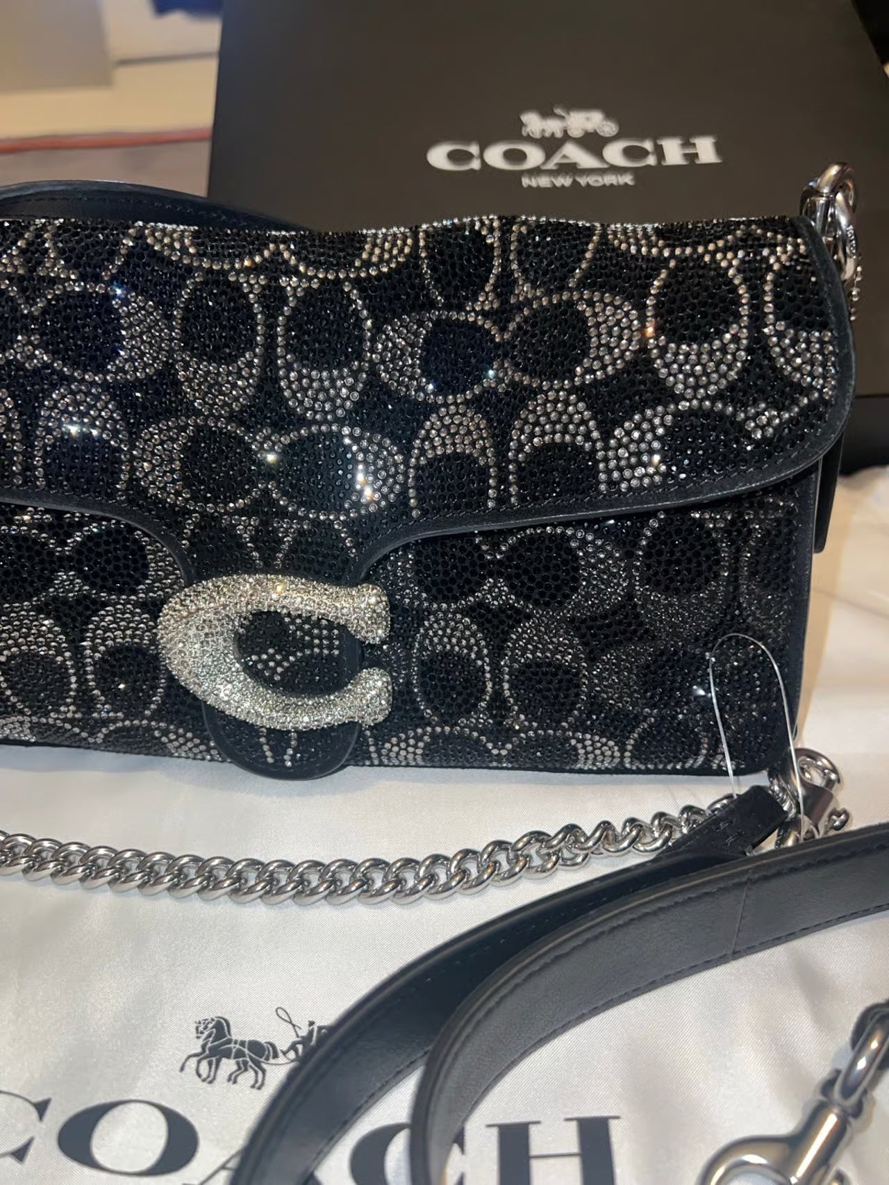 Coach Signature Crystal Soft Tabby 26