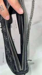 Coach Black Crystal Swinger Bag — Like New