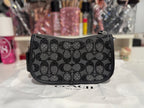 Coach Black Crystal Swinger Bag — Like New