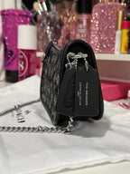 Coach Black Crystal Swinger Bag — Like New
