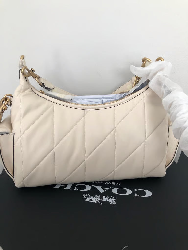 Coach Pocket Juliet 30 Quilted Chalk — NWT