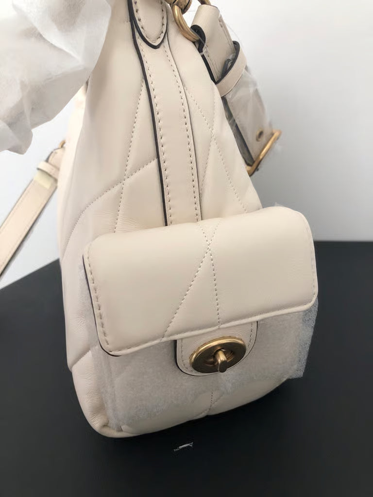 Coach Pocket Juliet 30 Quilted Chalk — NWT