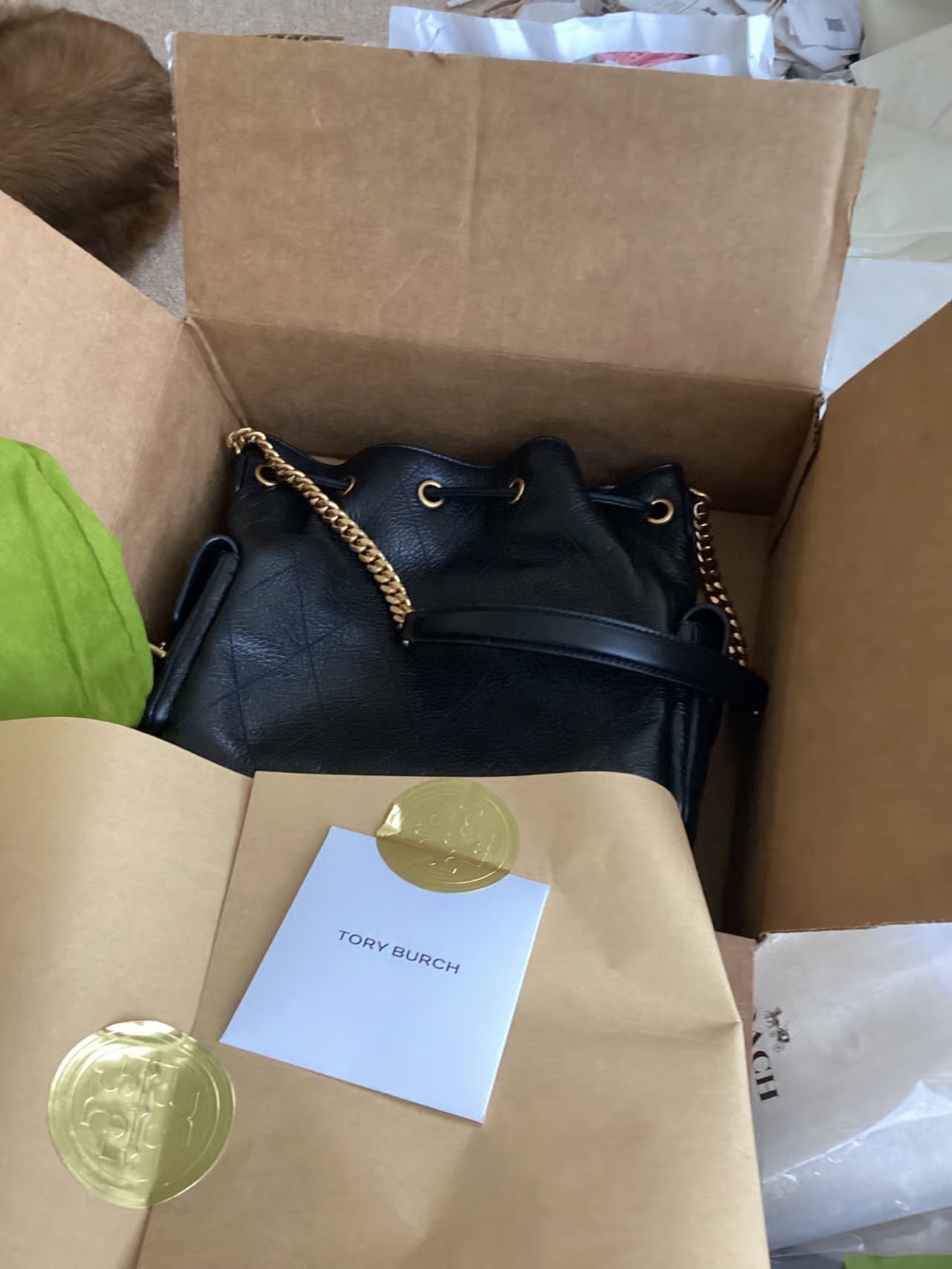 Tory Burch Small Charlie Drawstring Shoulder Bag