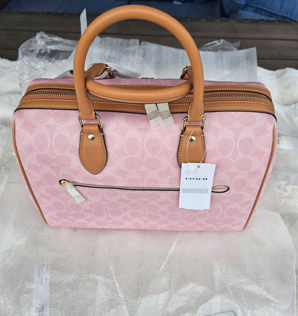 Large Rowan Satchel With Charms — Powder Pink NWT