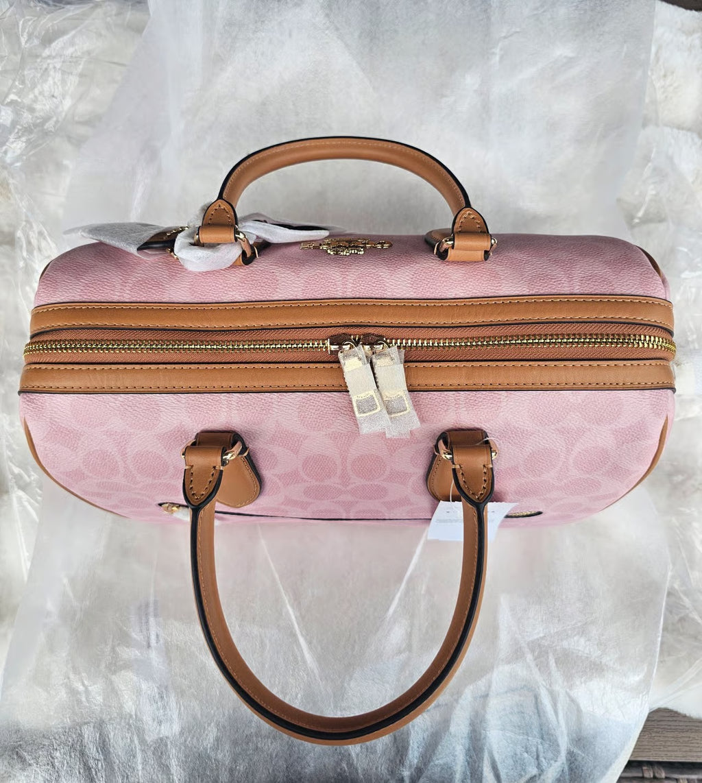 Large Rowan Satchel With Charms — Powder Pink NWT