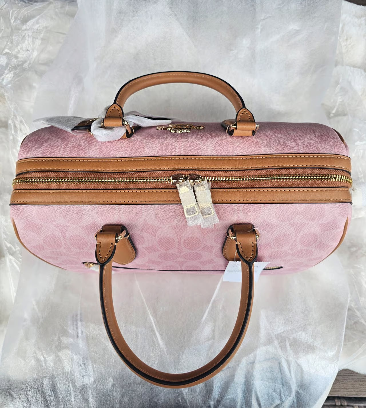 Large Rowan Satchel With Charms — Powder Pink NWT