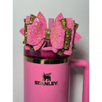 Stanley x Target x Wicked Glinda 40oz Tumbler BNWT + Custom Bow