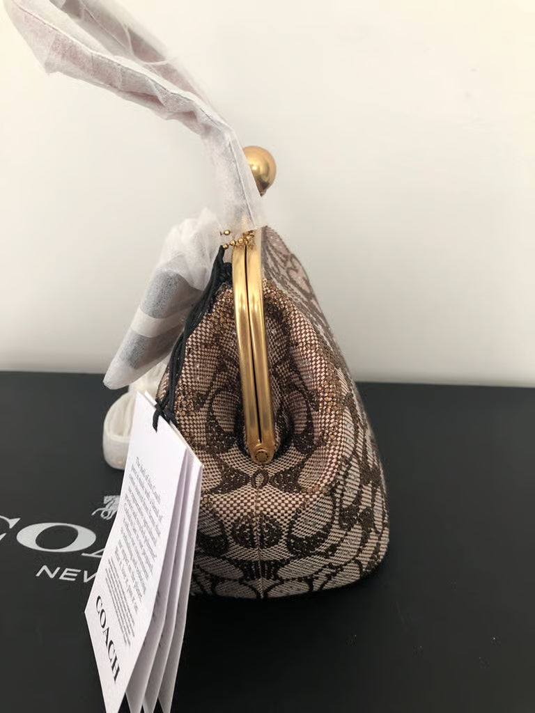 Coach Crystal Kisslock 16 — NWT