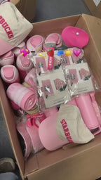 Starbucks Pink Vibes Pink Drink Strawberry Glass Cold Cup 16oz
