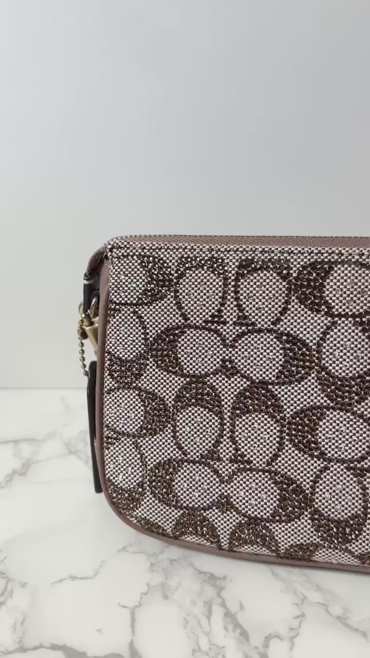 Coach Plaza Shoulder Bag – Crystal Signature Jacquard | Style CFG63
