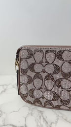 Coach Plaza Shoulder Bag – Crystal Signature Jacquard | Style CFG63
