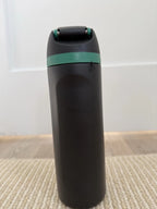 Starbucks x Owala FreeSip 24oz Black Green Insulated Bottle New w/ Tags