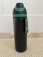 Starbucks x Owala FreeSip 24oz Black Green Insulated Bottle New w/ Tags