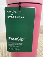 Starbucks x Owala FreeSip 24oz Pink Insulated Bottle Tumbler New w/ Tags 2026